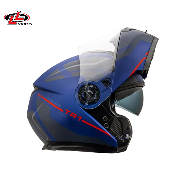 Capacete Peels TR1 Articulado C/ Óculos Interno Azul
