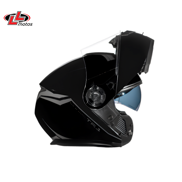 Capacete Peels TR1 Articulado C/ Óculos Interno Preto Brilho