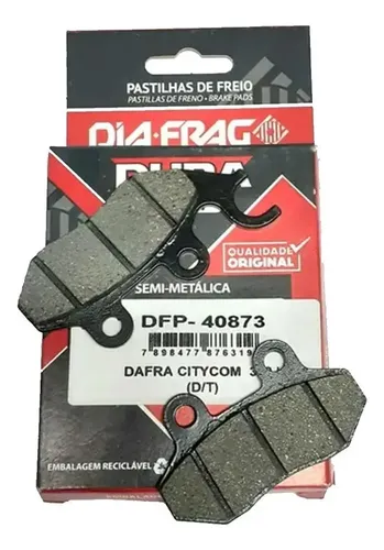 Pastilha de Freio DAFRA CITYCOM 300I Diafrag DFP-40873