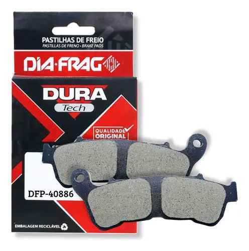 Pastilha de Freio CB/XRE 300 C/ABS/CB250 TWISTER 16/20/HORNET DIANT DIAFRAG DFP-40886