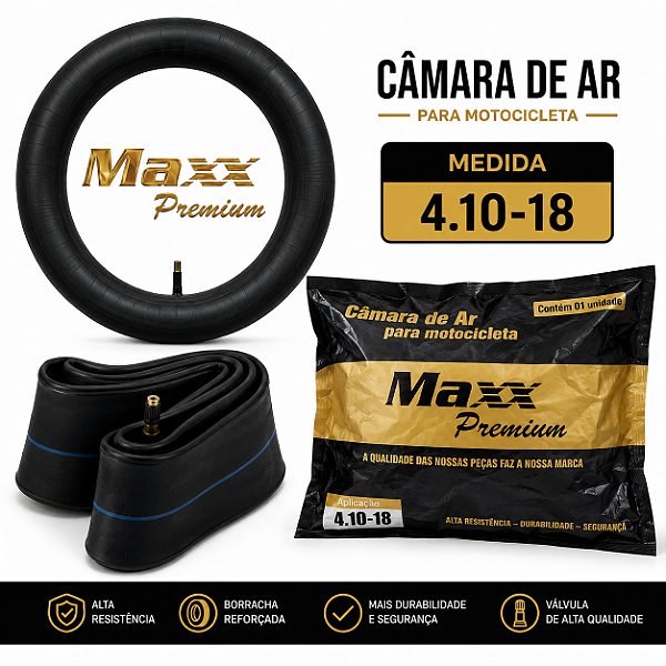 Câmara de Ar 18 4.10x10 Larga XRE 300/ CB400/ XR250