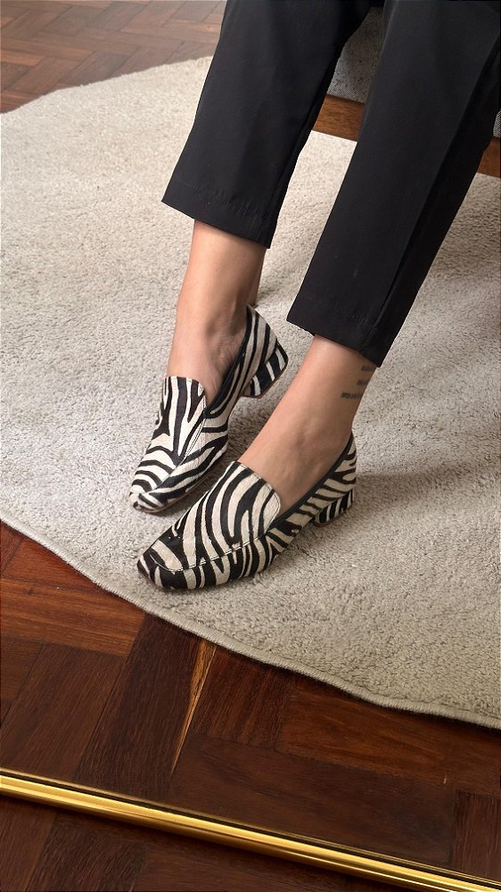 SAPATILHA WINDSOR ANIMAL PRINT ZEBRA