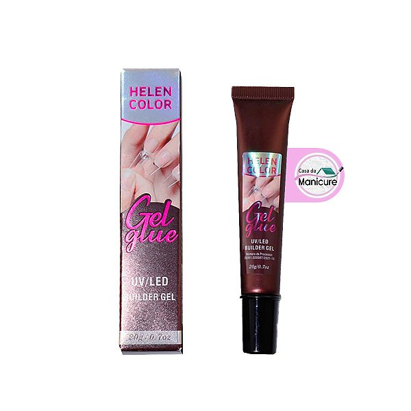 Cola Gel Glue Unhas Postiças ou Tips (20g) - Helen Color