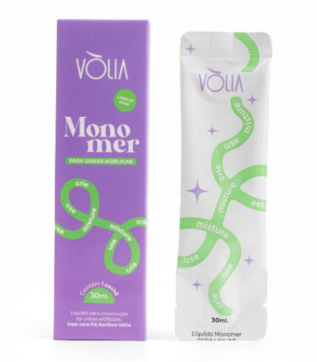 Monomer Líquido Unha Acrílico Sachê (30ml) - Vòlia