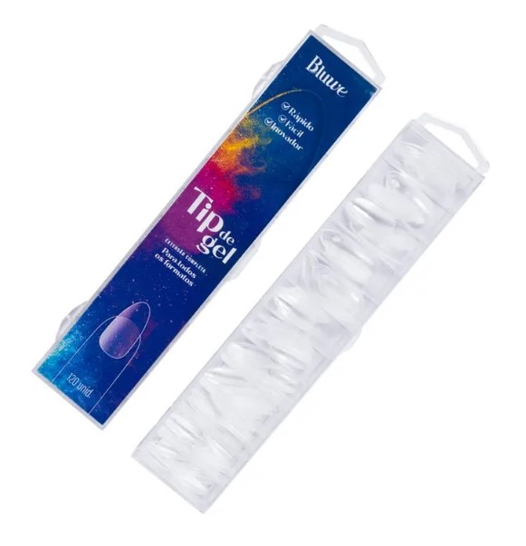 Tip de Gel Extensão Completa Alongamento Unha - Bluwe