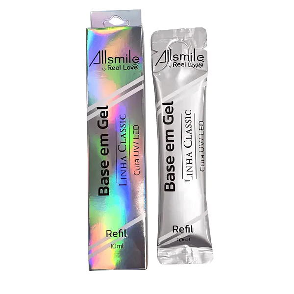 Refil Gel Base Alongamento Unha Esmaltação Gel Sachê (10ml) – Allsmile by Real Love