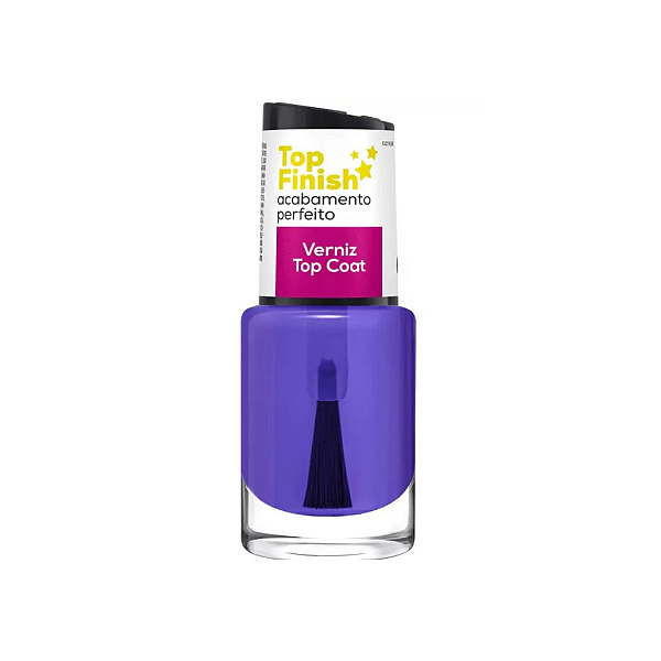 Top Coat Verniz Top Finish Unhas Brilho Intenso (10ml) - Cora