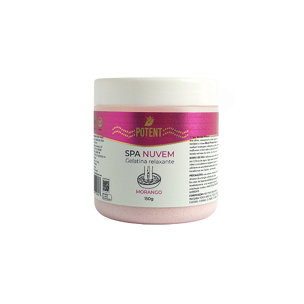 Gelatina Relaxante Spa Nuvem Morango (120g) - Potent Nails