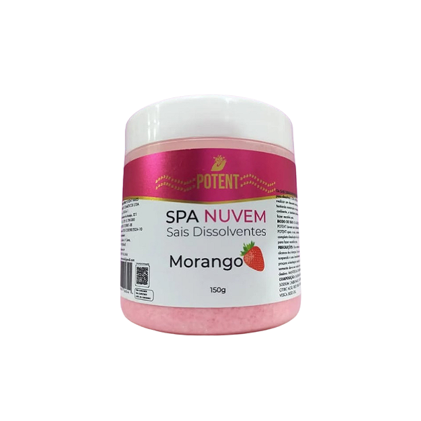 Sais Dissolventes Spa Nuvem Morango (150g) - Potent Nails