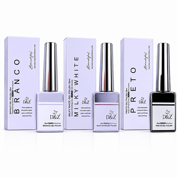 Esmalte em Gel LED/UV Linha Premium - D&Z (18ml)