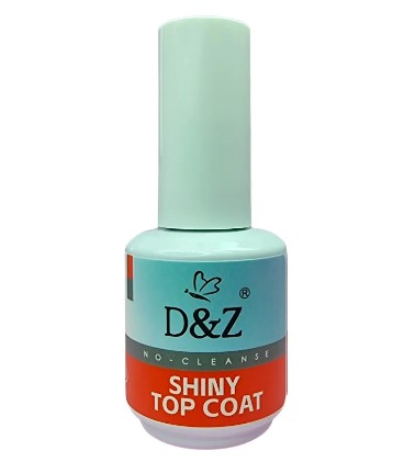 Top Coat Shiny Incolor DZ Alongamento Unha (15ml) - D&Z
