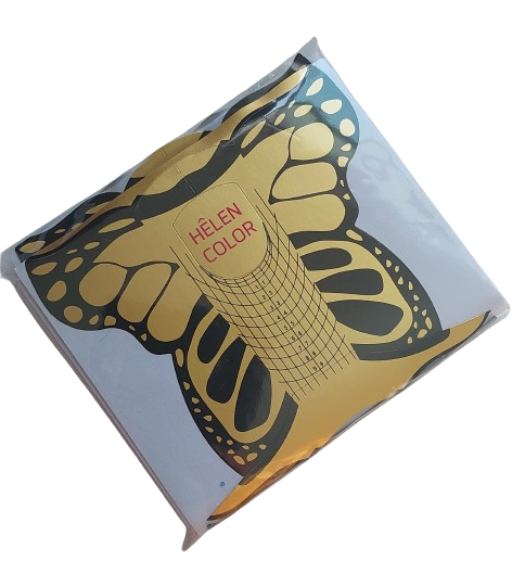 Molde de Papel para Alongamento Unhas Acrigel (20un) - Helen Color