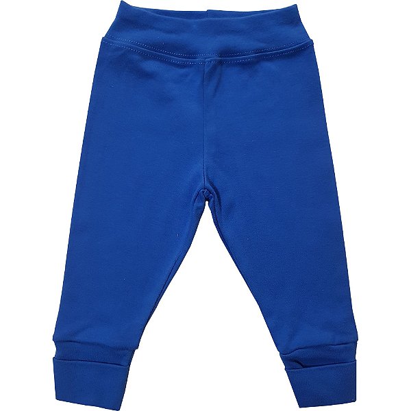 Calça Bebê em Suedine Cor Azulão