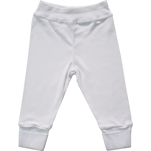Calça Bebê Suedine Branco