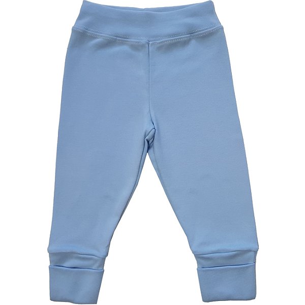 Calça Suedine Azul Bebê