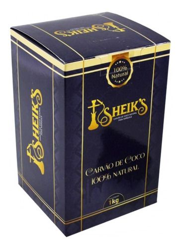 Carvão para narguile barato Sheiks 1kg