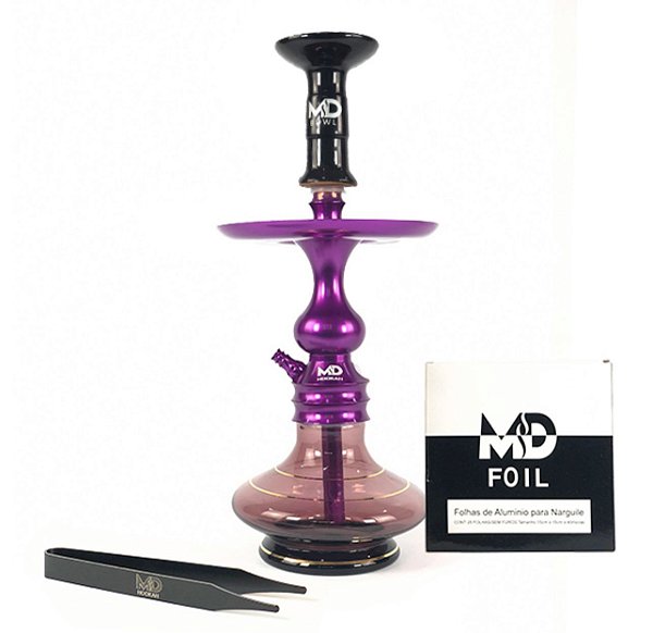 Narguile completo Md Advance Roxo