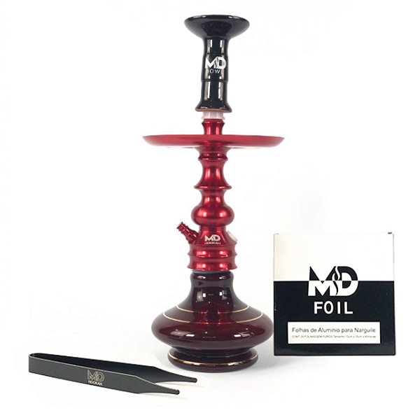 Narguile completo Md Advance Vermelho