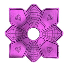 Prato narguile Diamond grande Roxo
