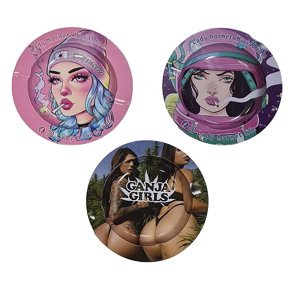 Cinzeiro de Metal Lady