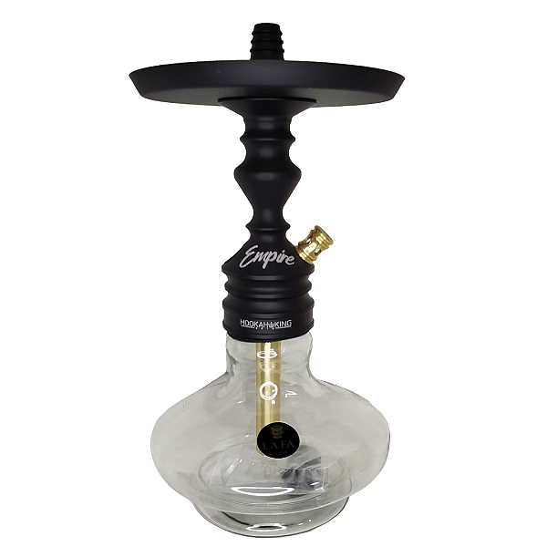 Narguile Hookah King Lafa Completo Preto com Dourado