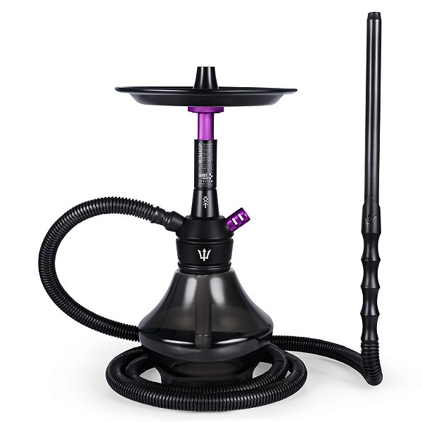 Narguile Triton Bishop Completo Pequeno Roxo