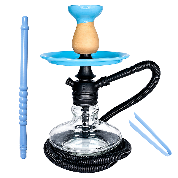 Narguile Completo Azul Bebe para Presente