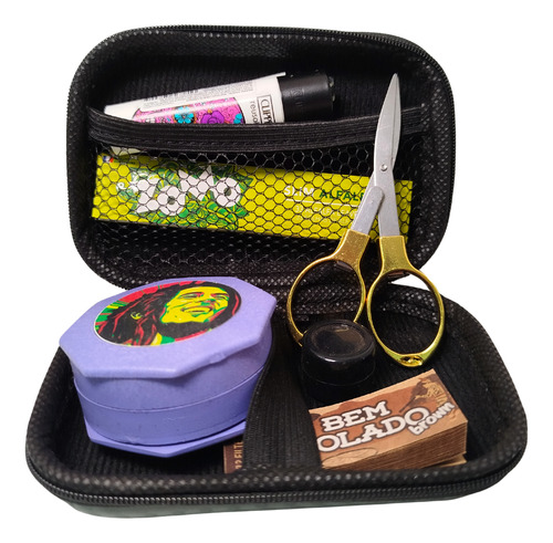 Case Fumo Headshop Estojo Para Seda Dichavador Cuia
