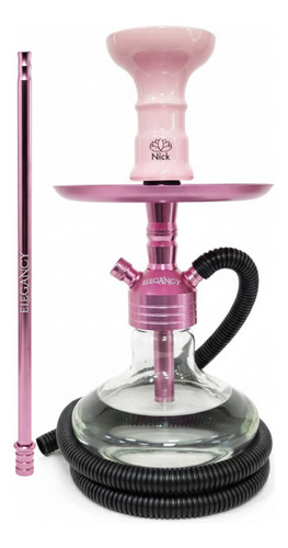 Narguile Completo Pequeno Cores Elegancy Aluminio Estilo