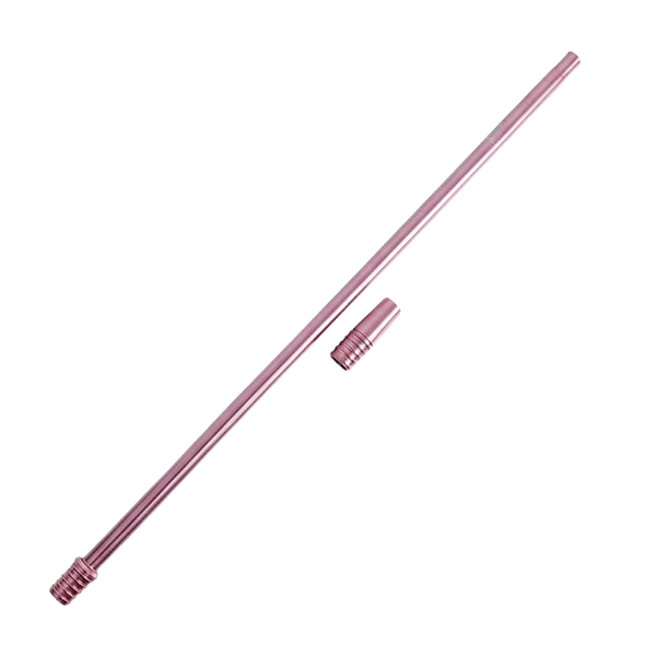 Piteira Narguile Slim Fina Aluminio Elegante Universal Cores Rose