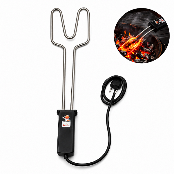 Acendedor Churrasqueira Carvão Eletrico Fácil Churrasco 110 - 110