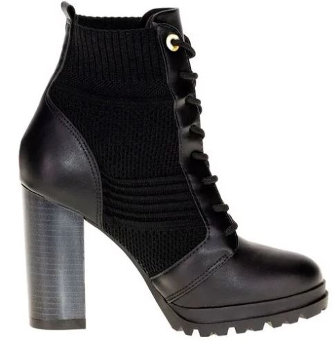 Bota Feminina Coturno Preto - Vizzano