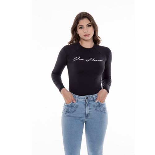 Blusa Uv Preta Ox Horns