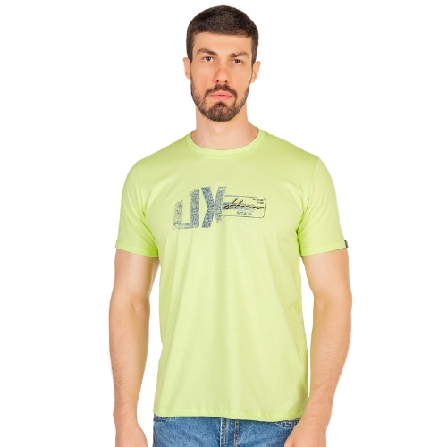 Camiseta Estampada Ox Horns Verde Limão