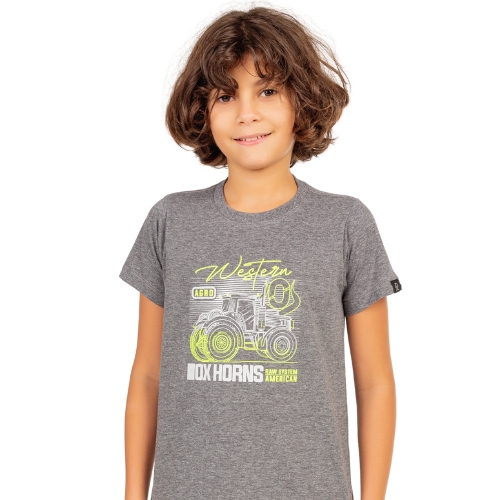 Camiseta Infantil Trator Ox Horns