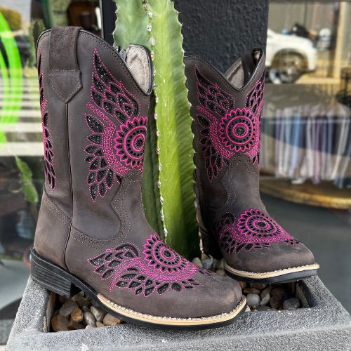 Bota Texana Infantil Mandala Mexicana