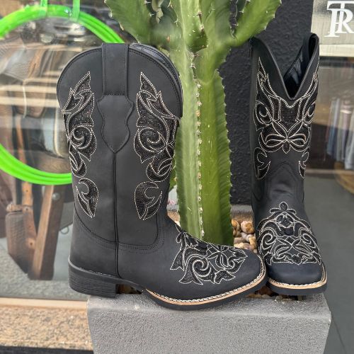 Bota Texana Total Black Mexicana