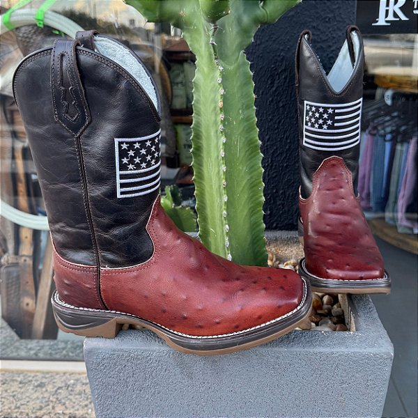 Bota Texana Avestruz Franca Boots