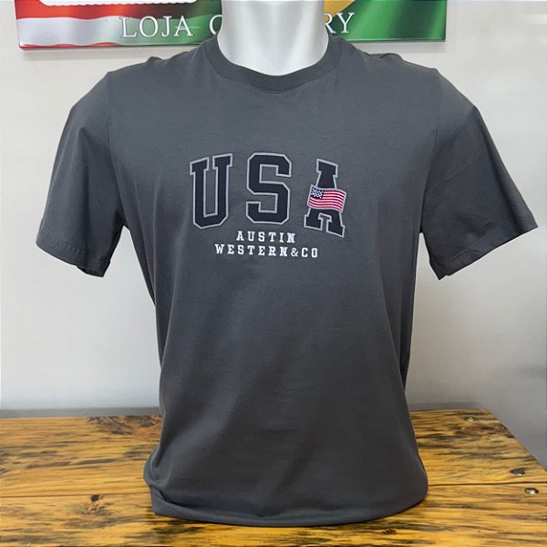 Camiseta Austin Western Chumbo