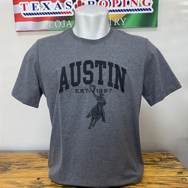 Camiseta Austin Western Mescla Escuro