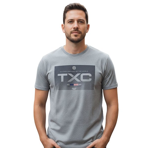 Camiseta Estampada TXC Cinza