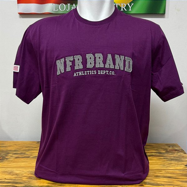 Camiseta Bordada NFR Roxa