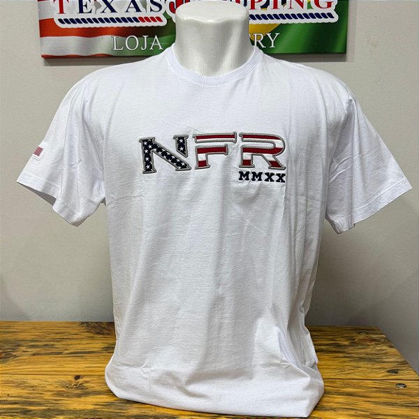 Camiseta Bordada NFR Branca