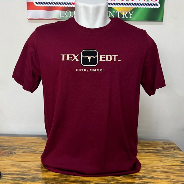 Camiseta Texas Edition Bordô