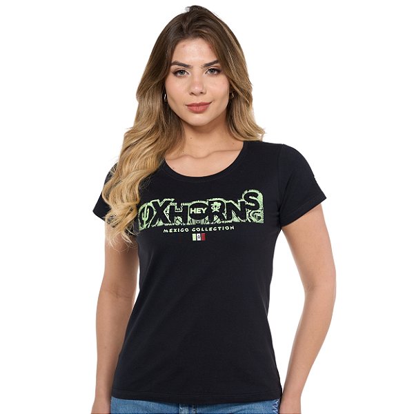 T-shirt Pedraria Ox Horns Preta