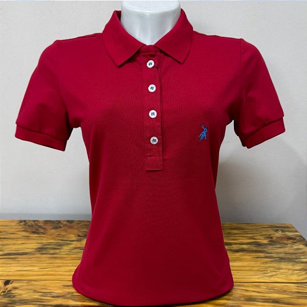 Polo Feminina Vermelha Austin Western