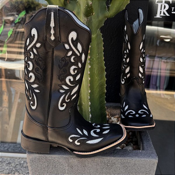 Bota Texana Franca Boots Preta