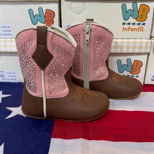 Bota Strass Infantil Walk Baby