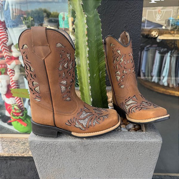 Bota Texana Infantil Brilho La Mexicana