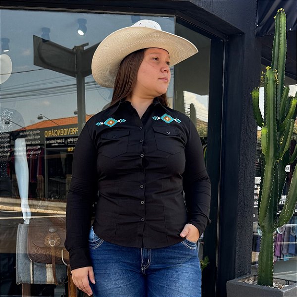 Camisa Navarro Apache Preta